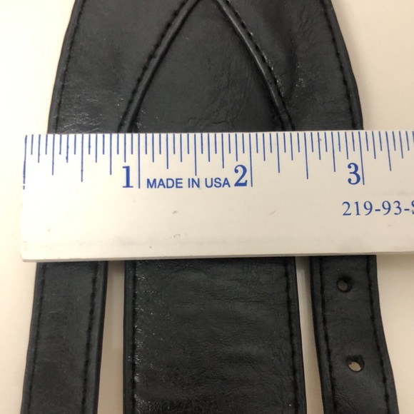 WCM LEATHER MULTI BUCKLE BLACk BELT - Picture 7 of 15